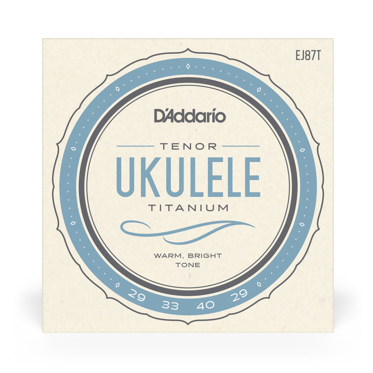 D'Addario EJ87T T2 Titanium Tenor Ukulele Strings for GCEA Tuning