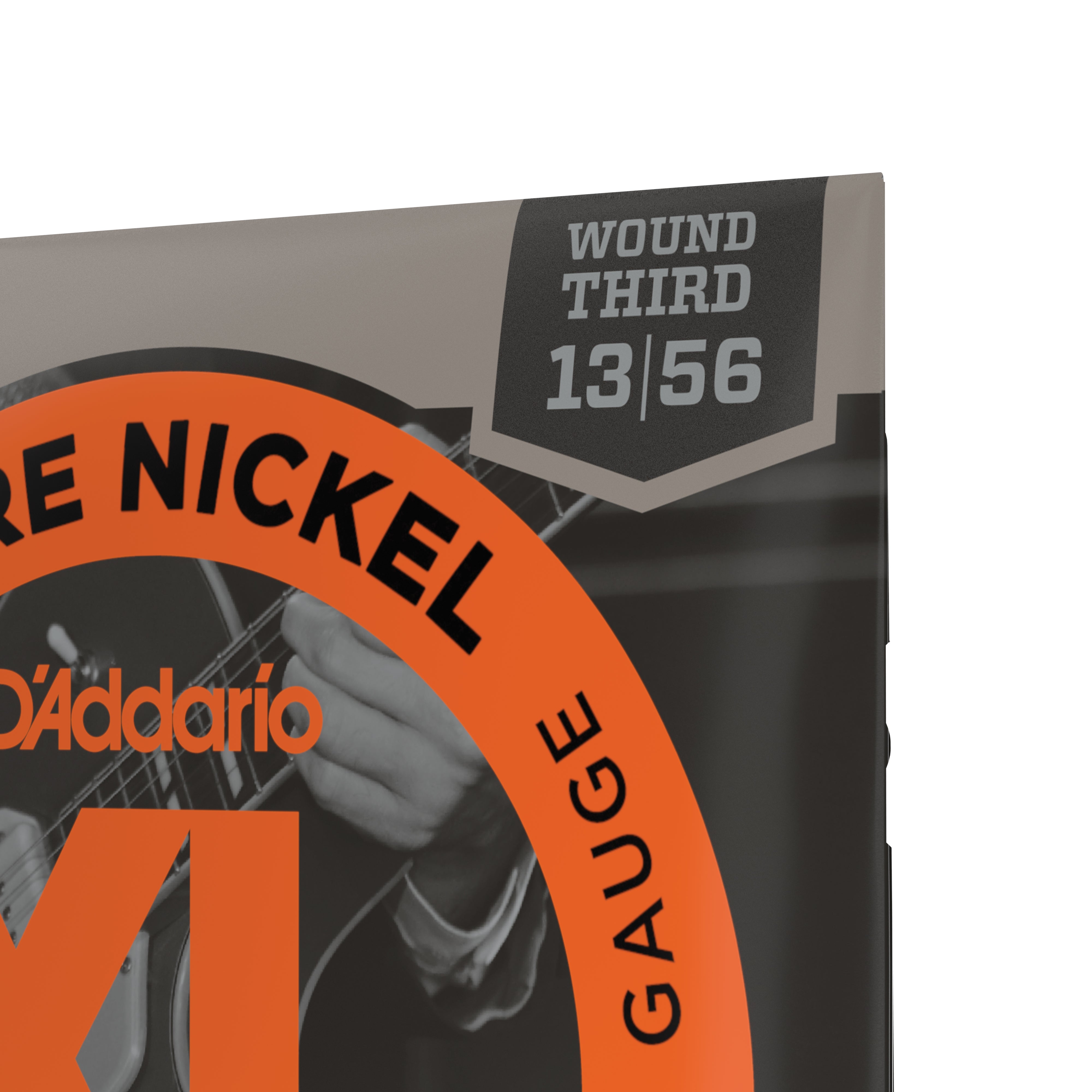 D'Addario Pure Nickel 13-56 Electric Guitar Strings, Jazz Medium