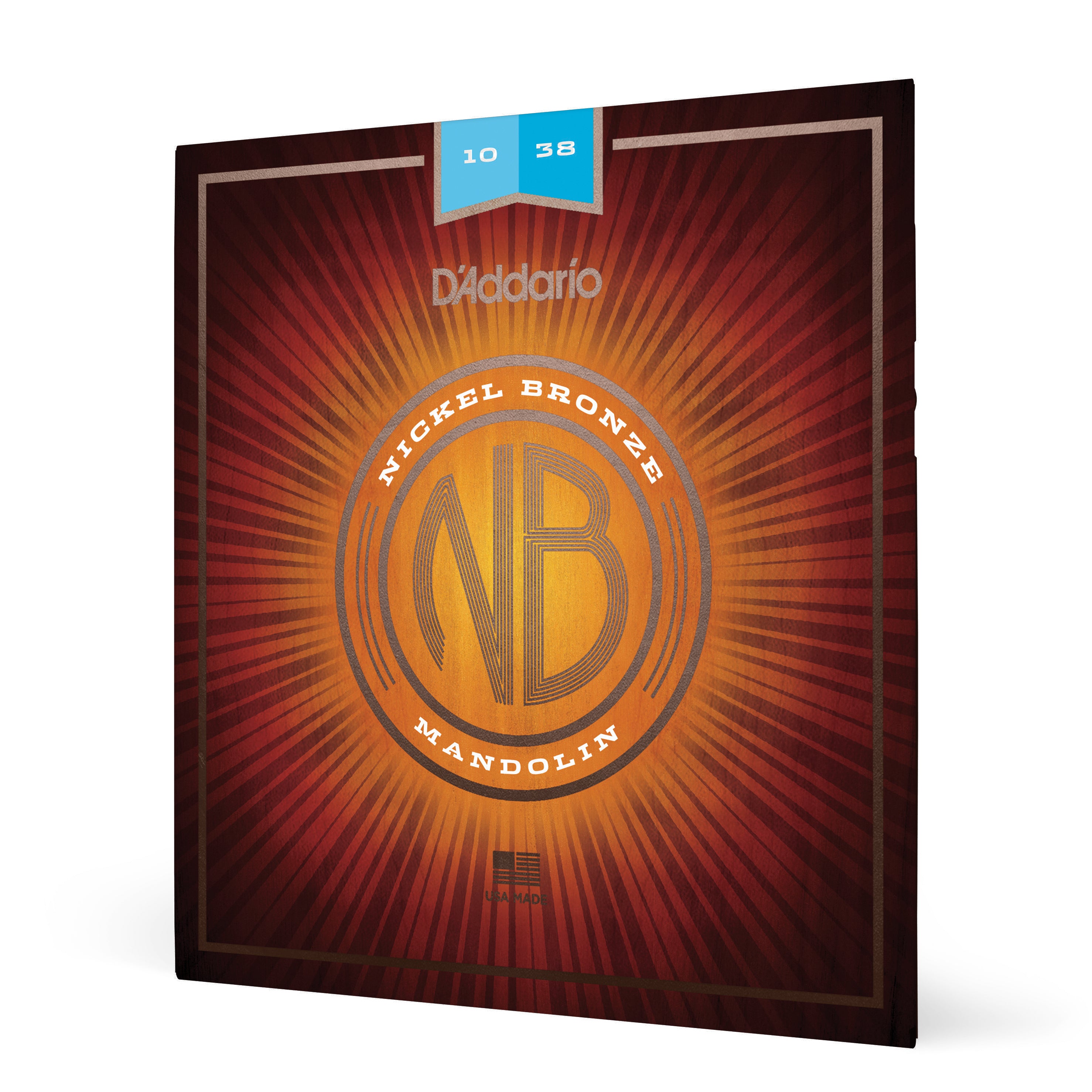 D'Addario Nickel Bronze Acoustic Mandolin Strings, 10-38 Light