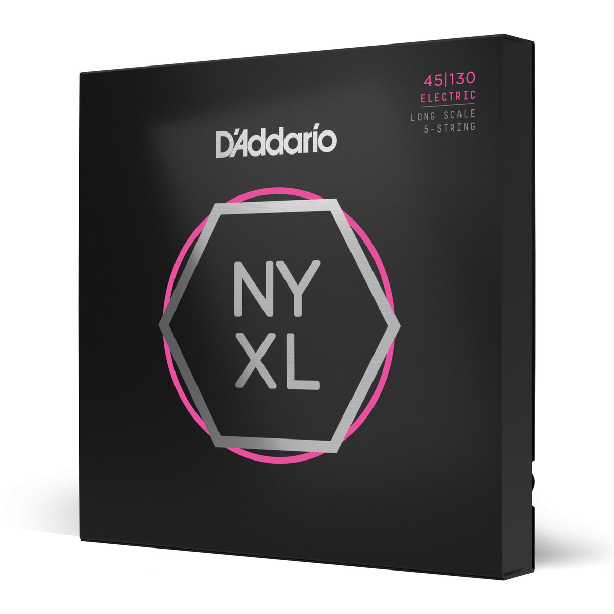 D'Addario NYXL Nickel Wound 45130 5String Bass Guitar Strings, Long