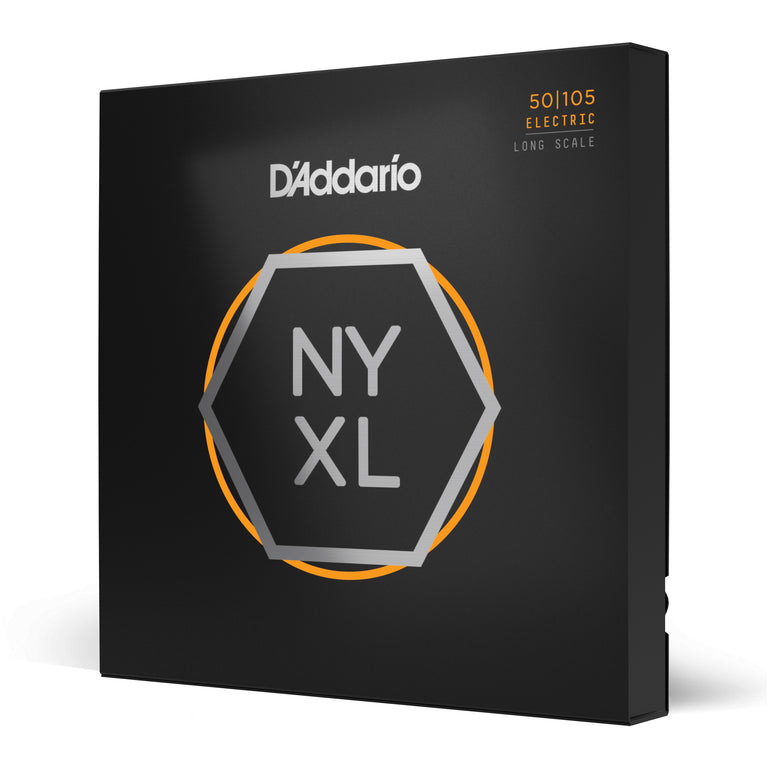 D'Addario NYXL Nickel Wound 50-105 Bass Guitar Strings, Long Scale [NYXL50105]