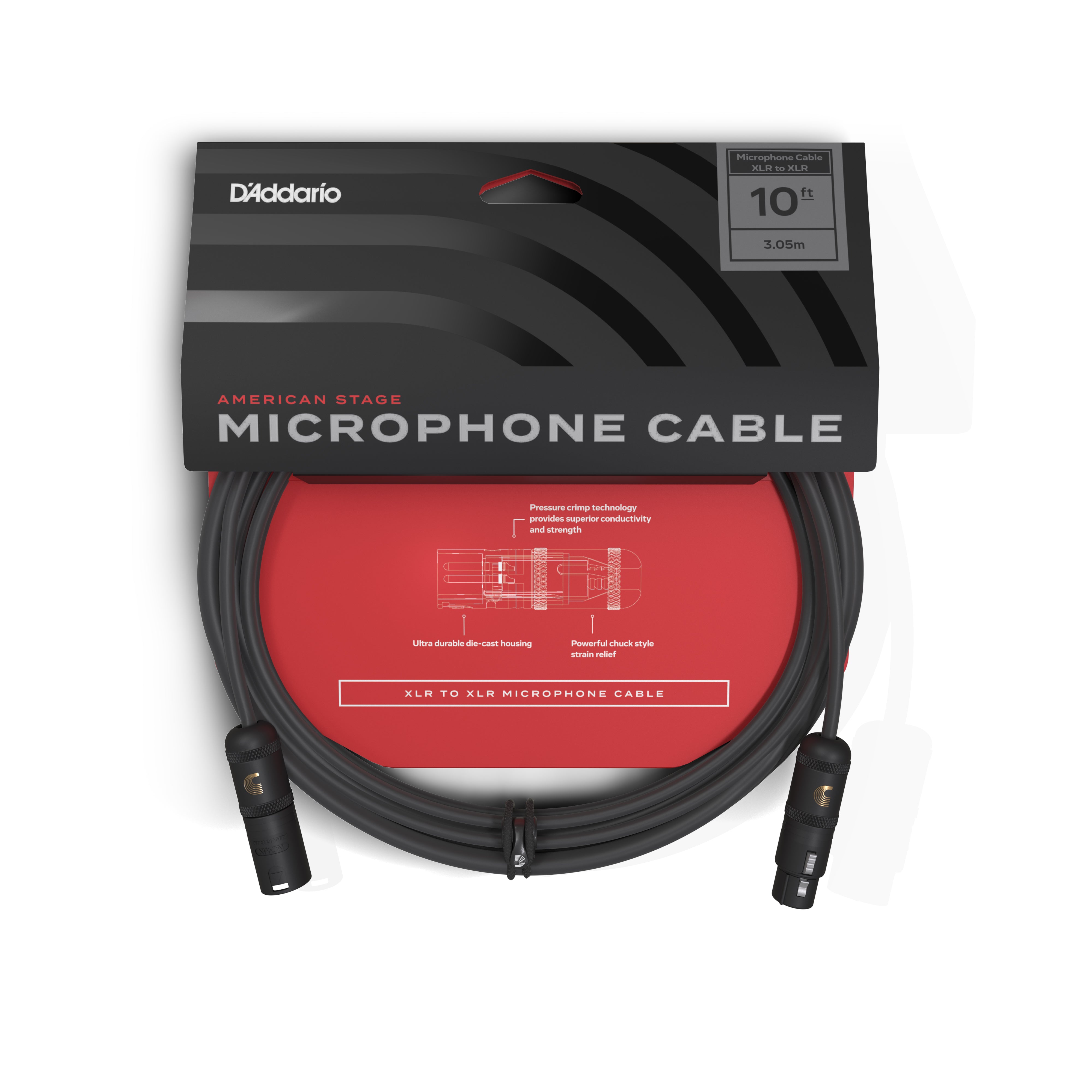 D'Addario American Stage 10ft Microphone Cable