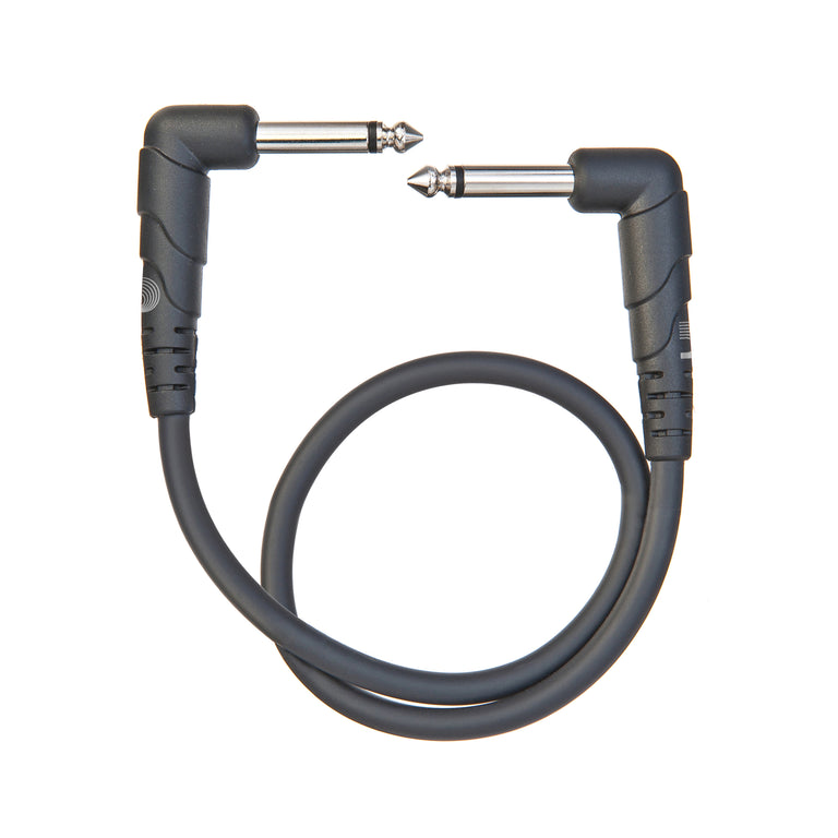 D'Addario Classic Series 3ft Guitar Effects Patch Cable (Angled-Angled)
