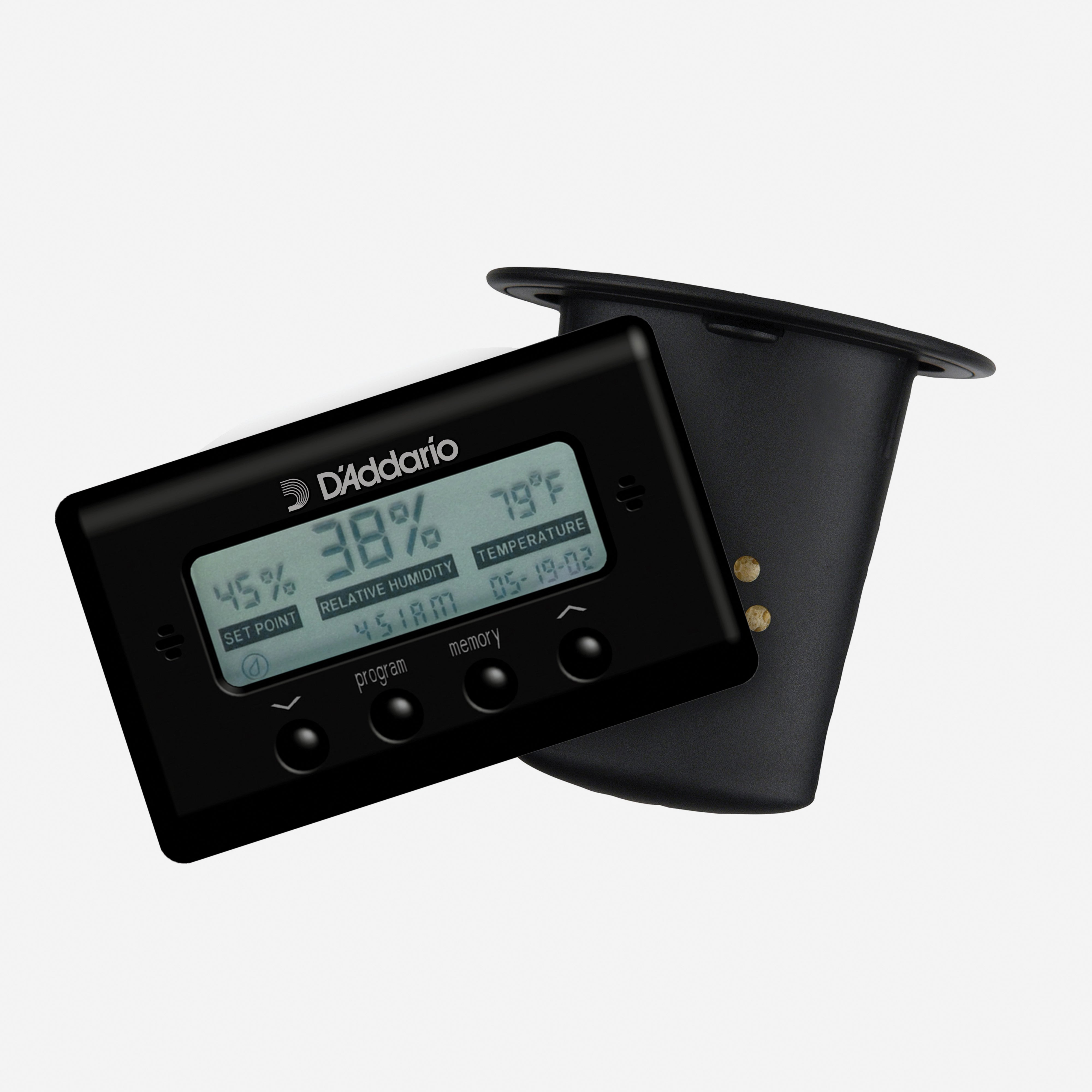 D'Addario Acoustic Guitar Humidifier with Digital Humidity & Temperature Sensor