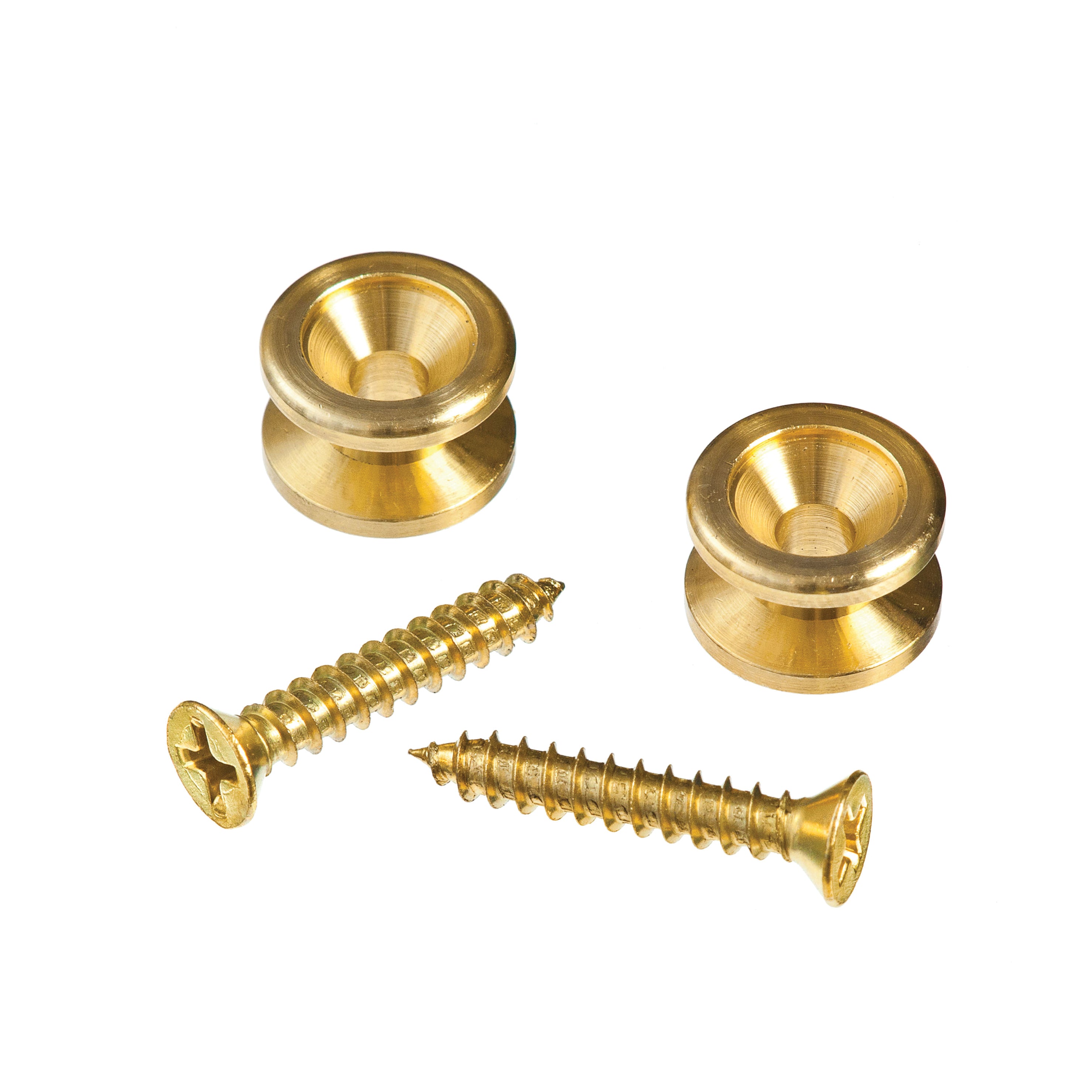 D'Addario Guitar Strap Button End Pin 2-Pack, Brass