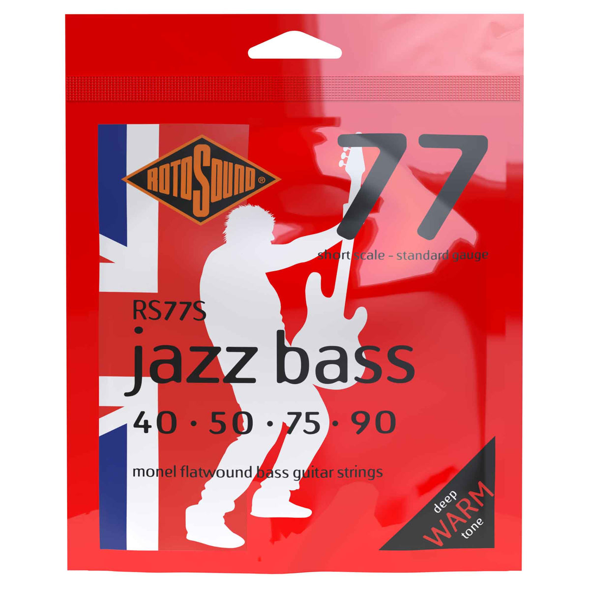 Corde Per Basso Elettrico Rotosound RS77LE Monel Flatwound - Calibro 50-110, Jazz Bass - Foto 3
