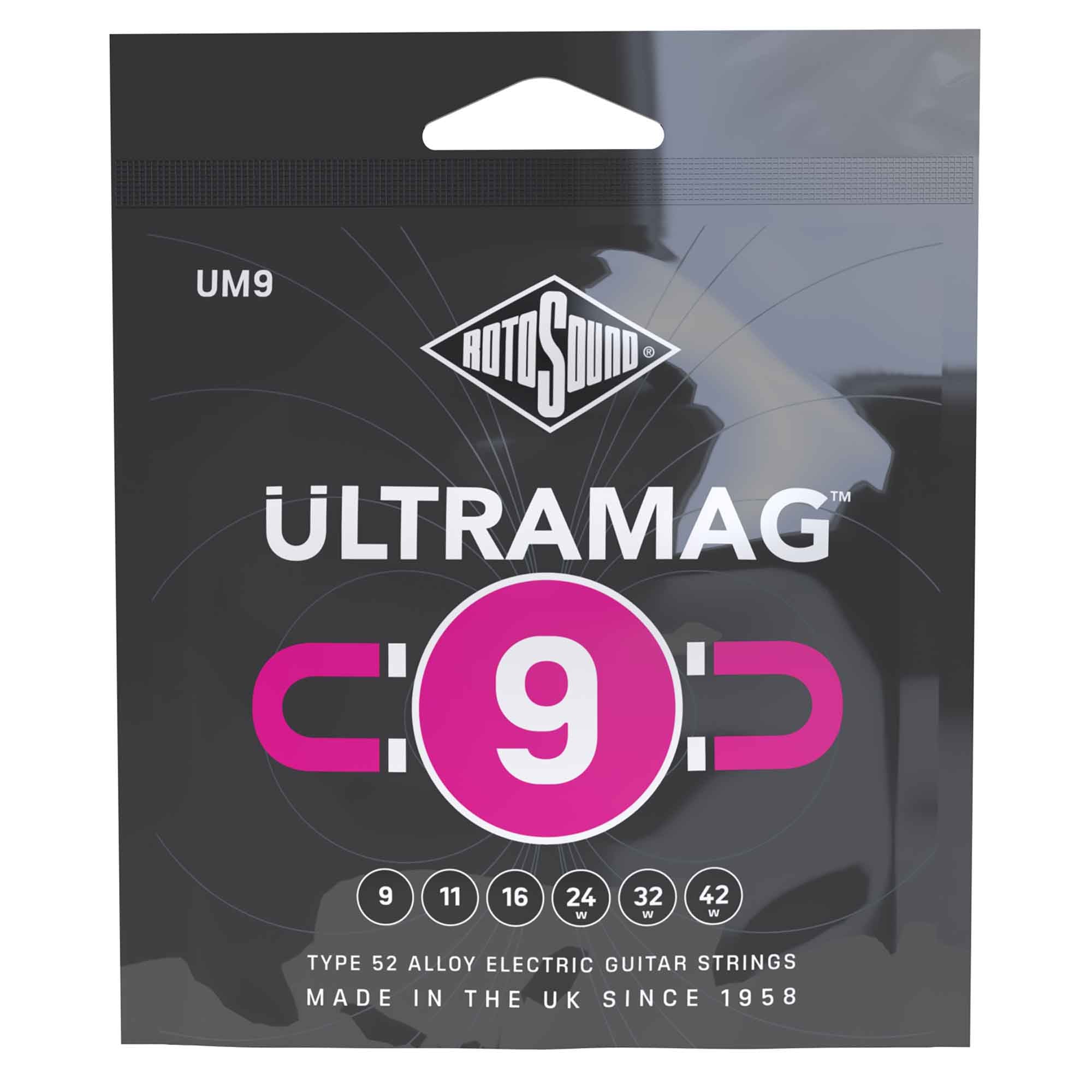 Rotosound UM9 Ultramag 09-42 Alloy 52 Electric Guitar Strings
