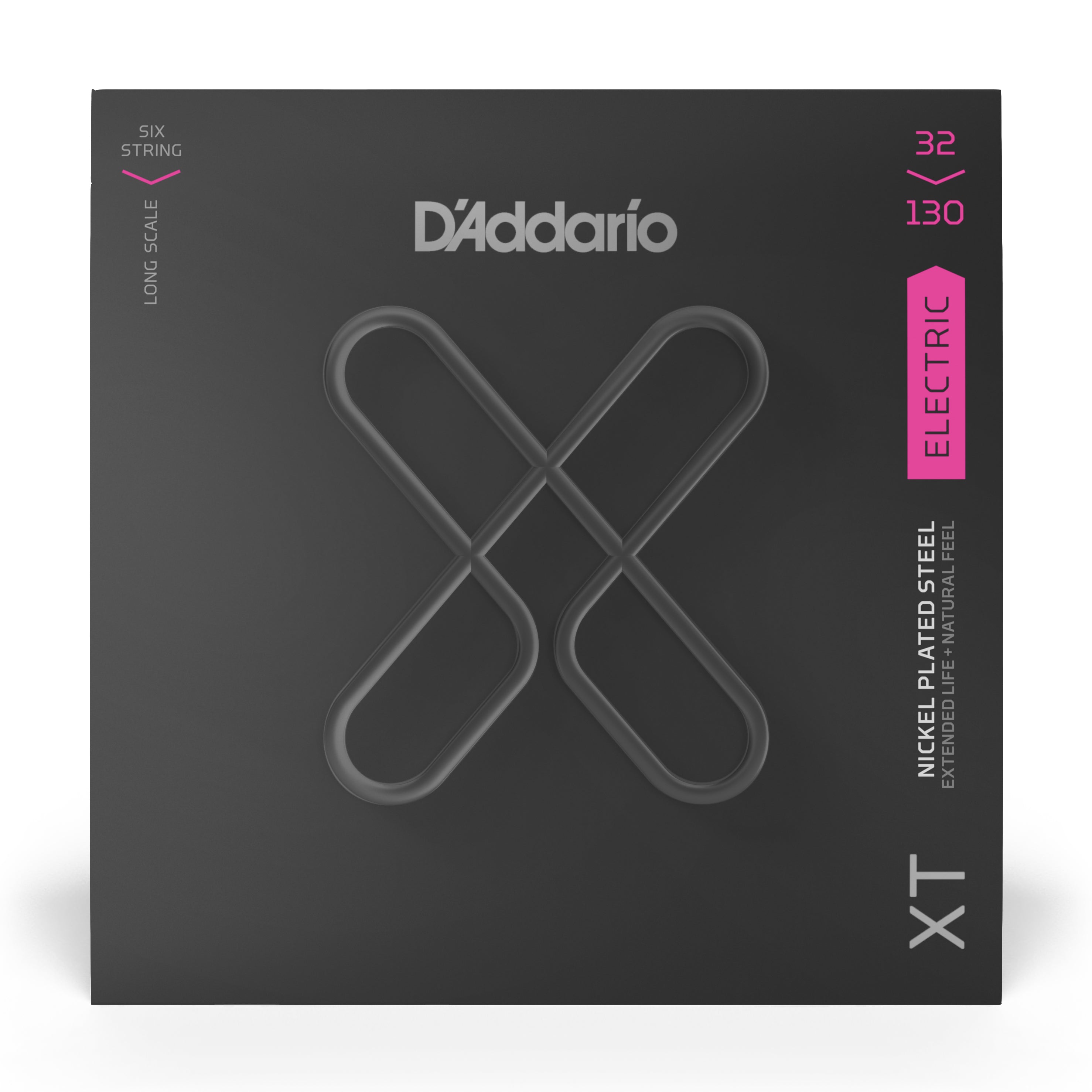 D'Addario XT Nickel Wound 32-130 6-String Bass Guitar Strings, Long Scale