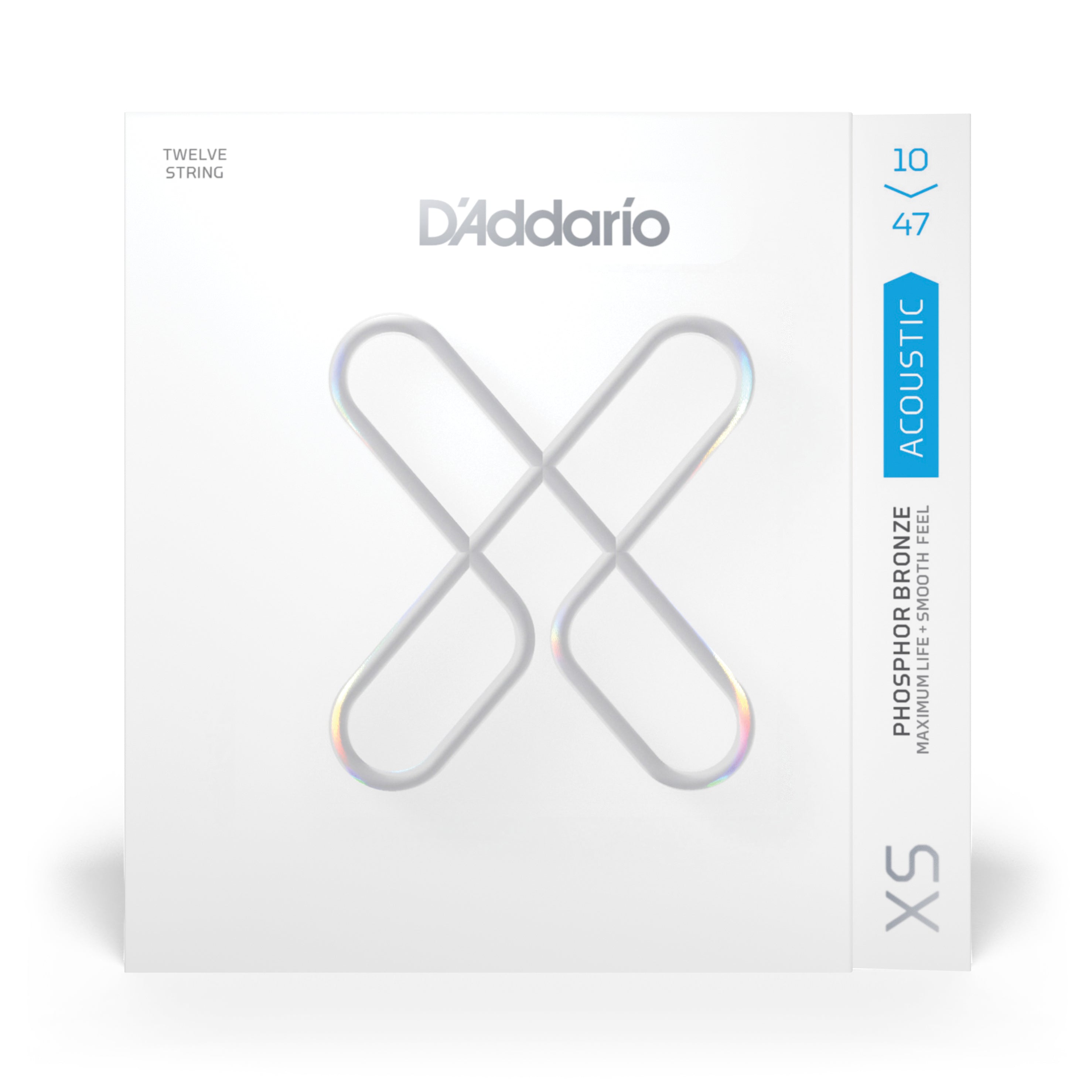 D'Addario XS Phosphor Bronze 10-47 12-String Acoustic Guitar Strings