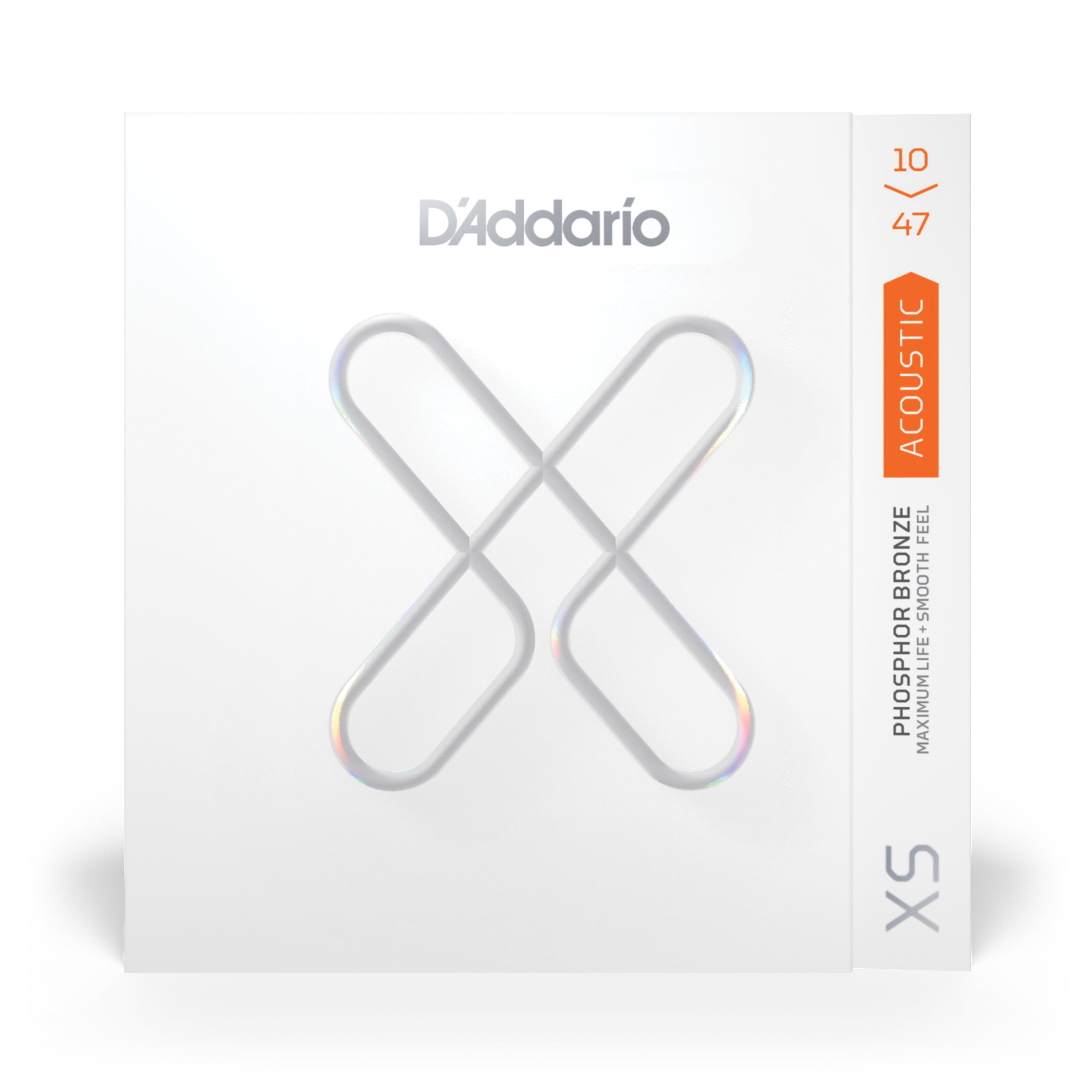 D'Addario XS Phosphor Bronze 10-47 Acoustic Guitar Strings, Extra Light