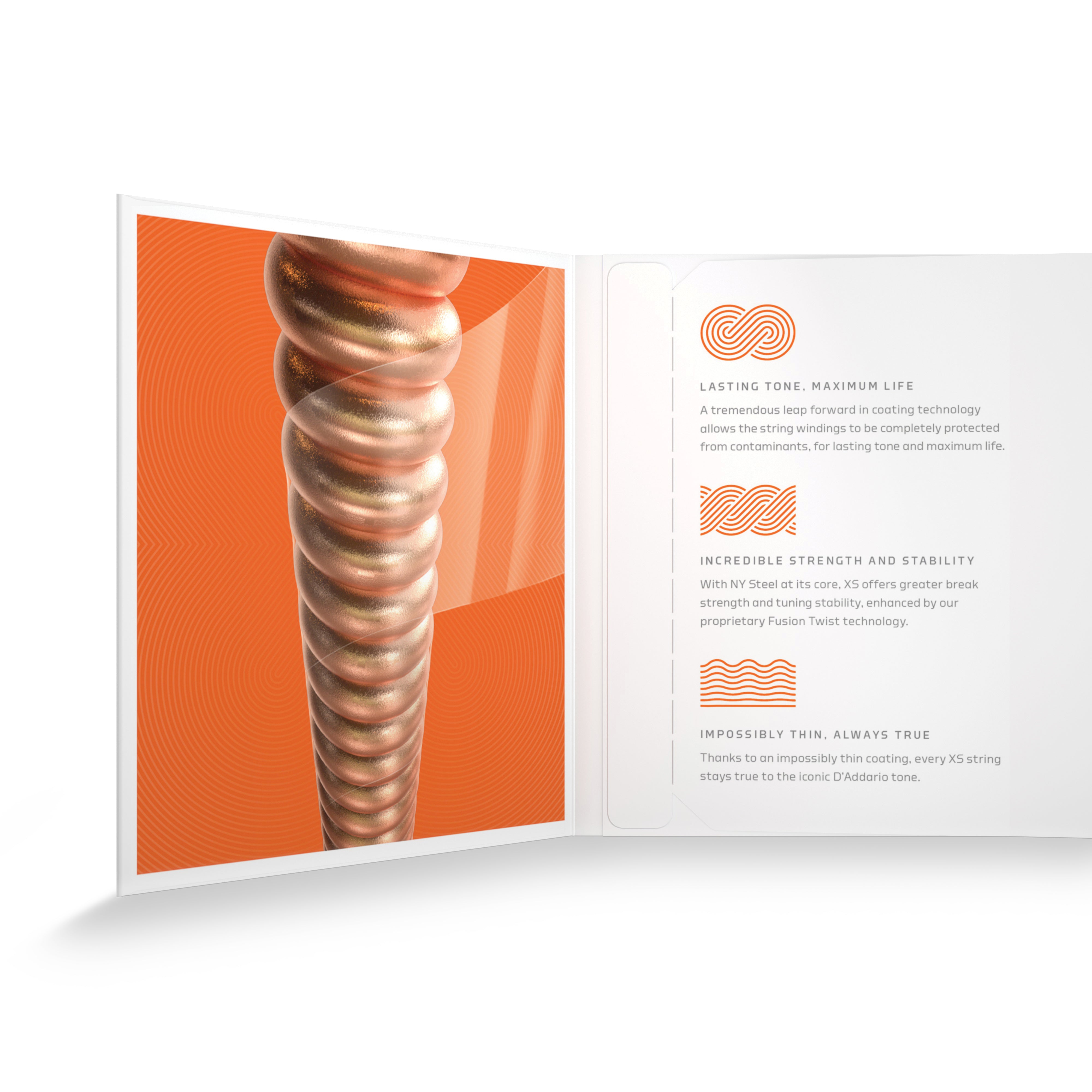 D'Addario XS Phosphor Bronze 10-47 Acoustic Guitar Strings, Extra Light