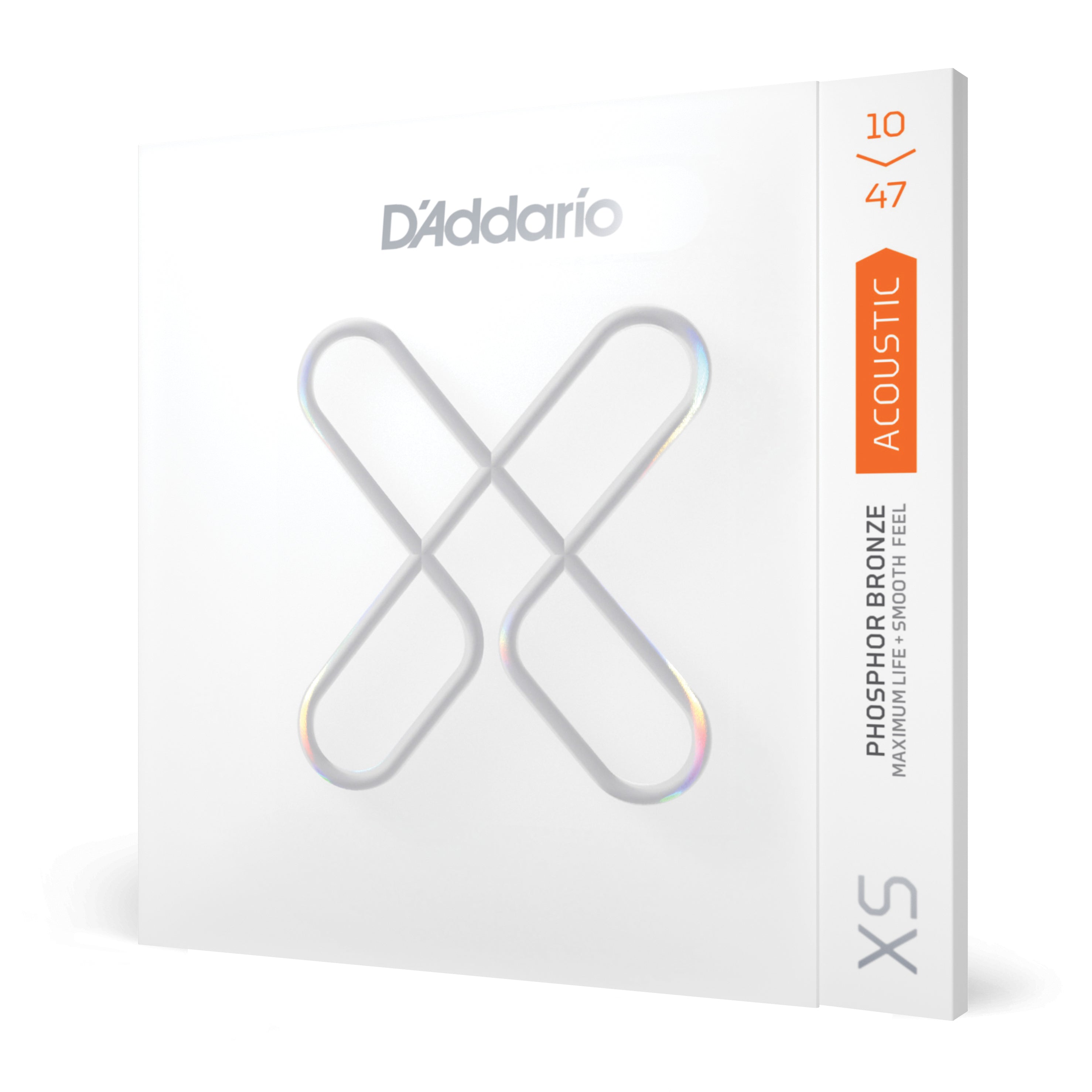 D'Addario XS Phosphor Bronze 10-47 Acoustic Guitar Strings, Extra Light