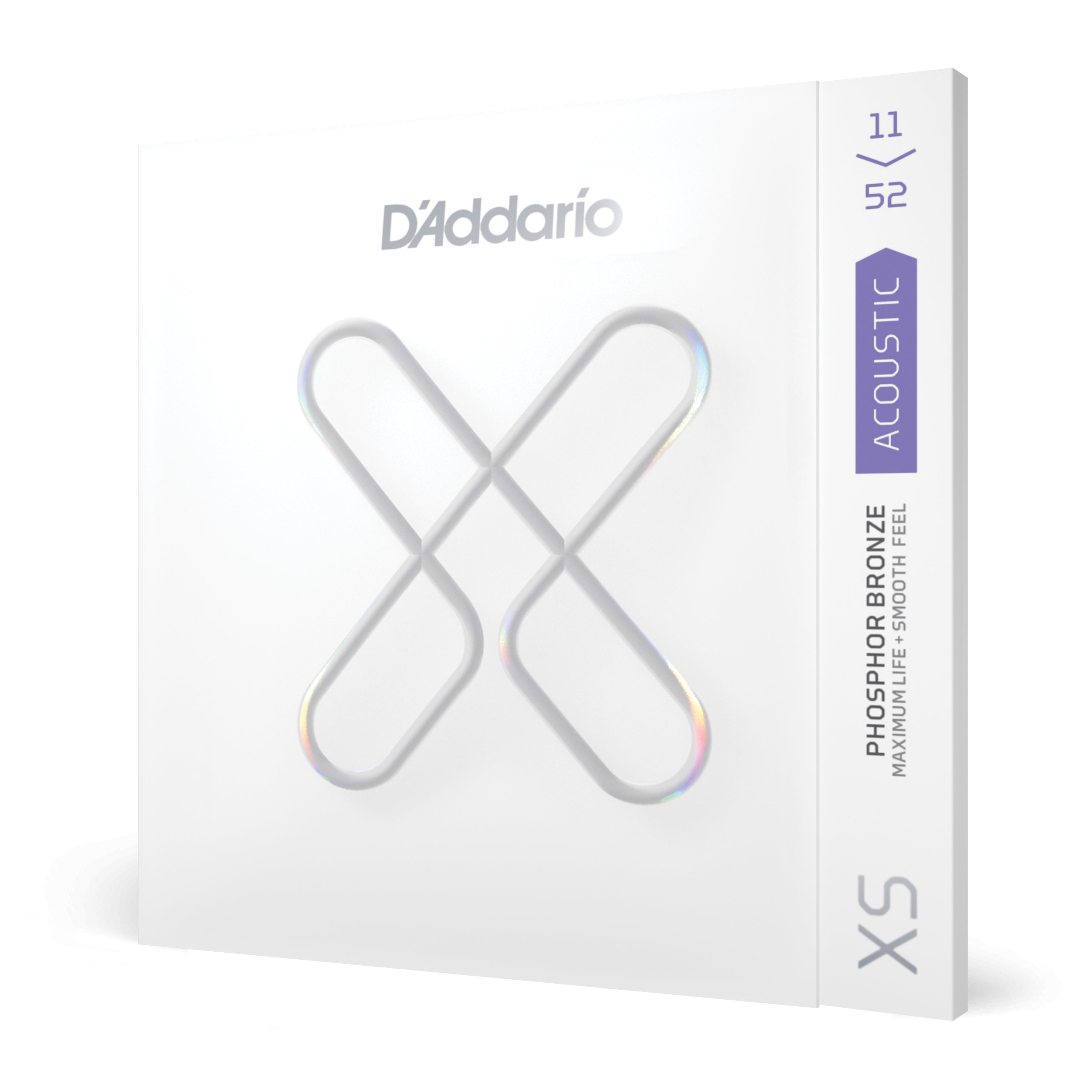 D'Addario XS Phosphor Bronze 11-52 Acoustic Guitar Strings, Custom Light