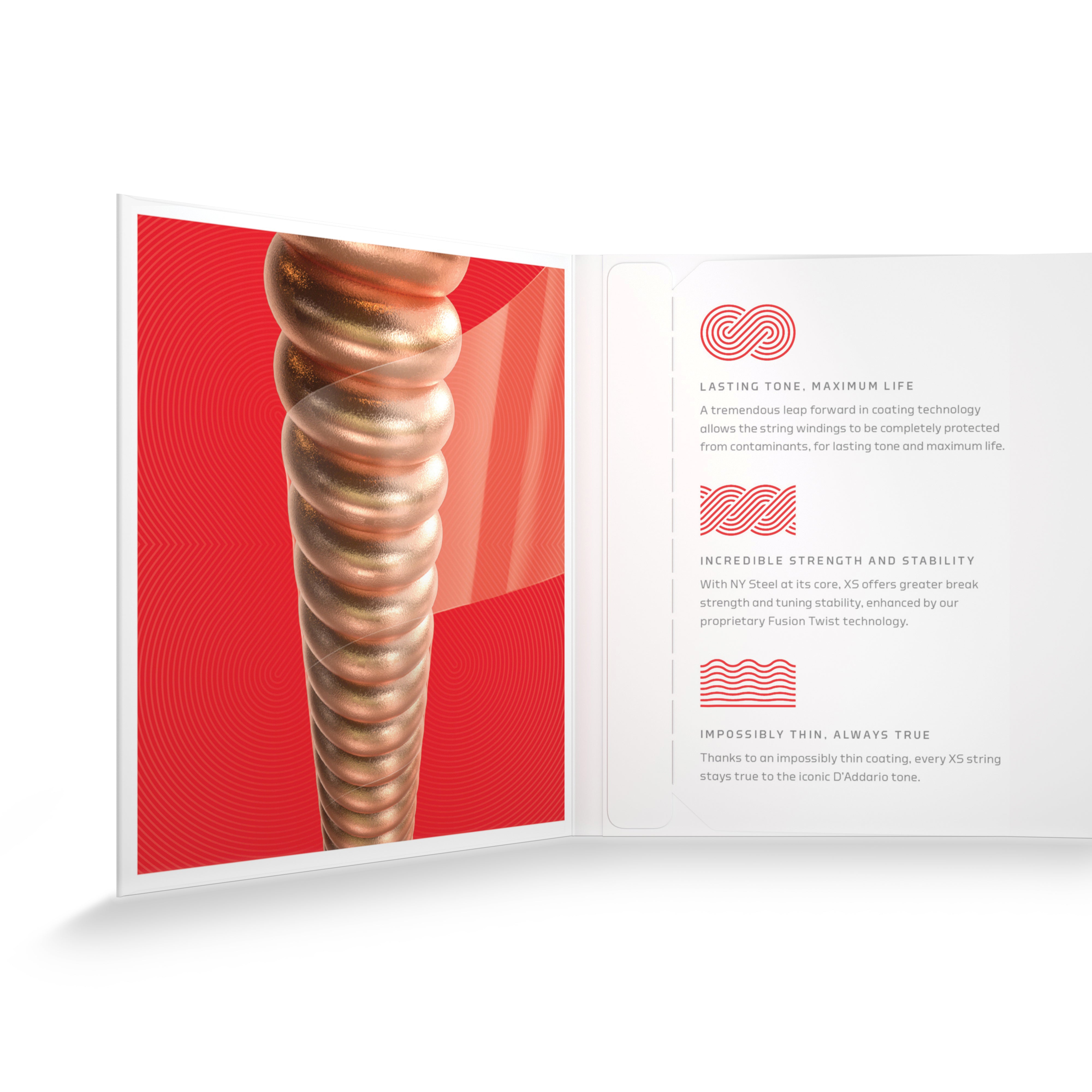 D'Addario XS Phosphor Bronze 13-56 Acoustic Guitar Strings, Medium