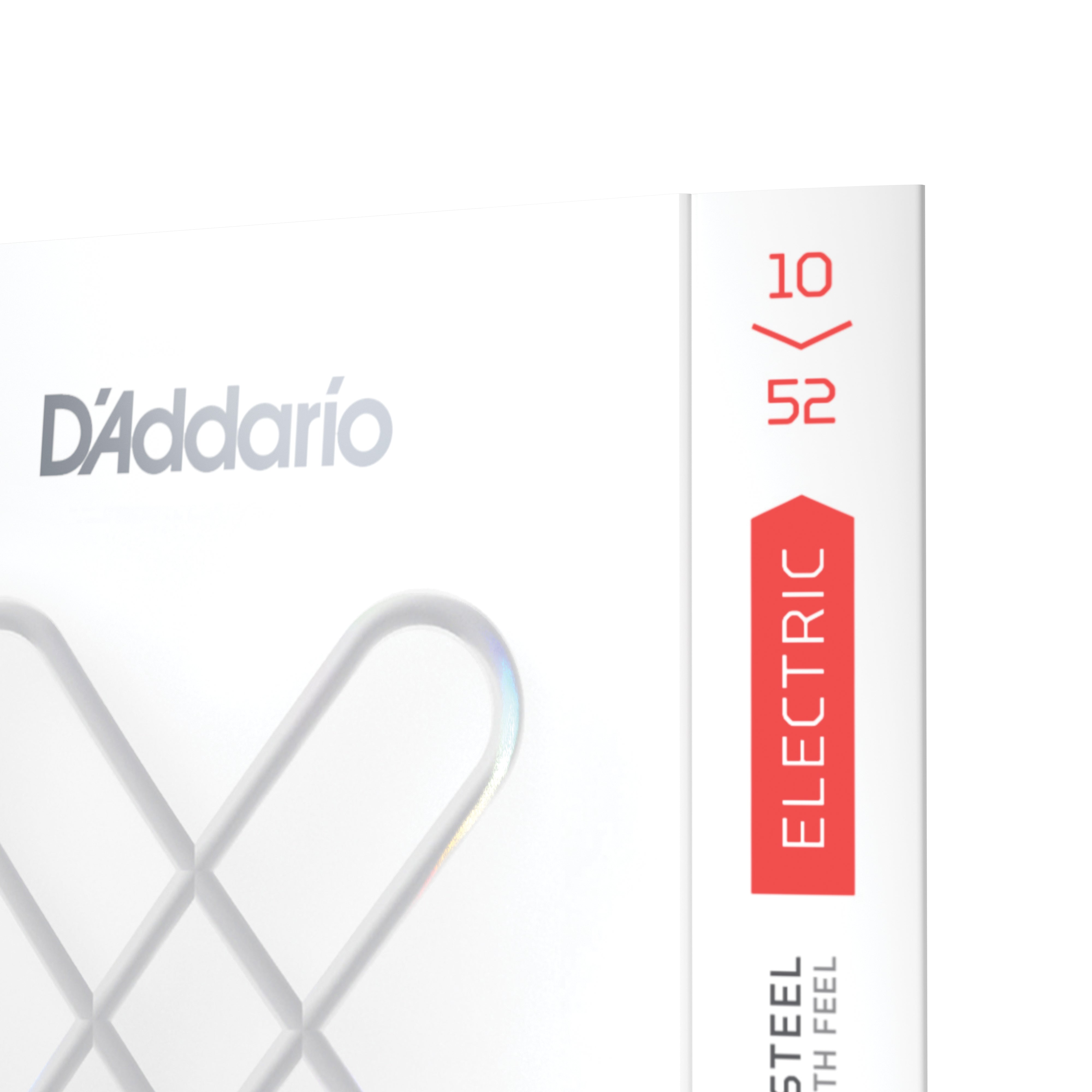 D'Addario XS Coated Nickel Wound 10-52 Electric Guitar Strings, Regular Top/Heavy Bottom