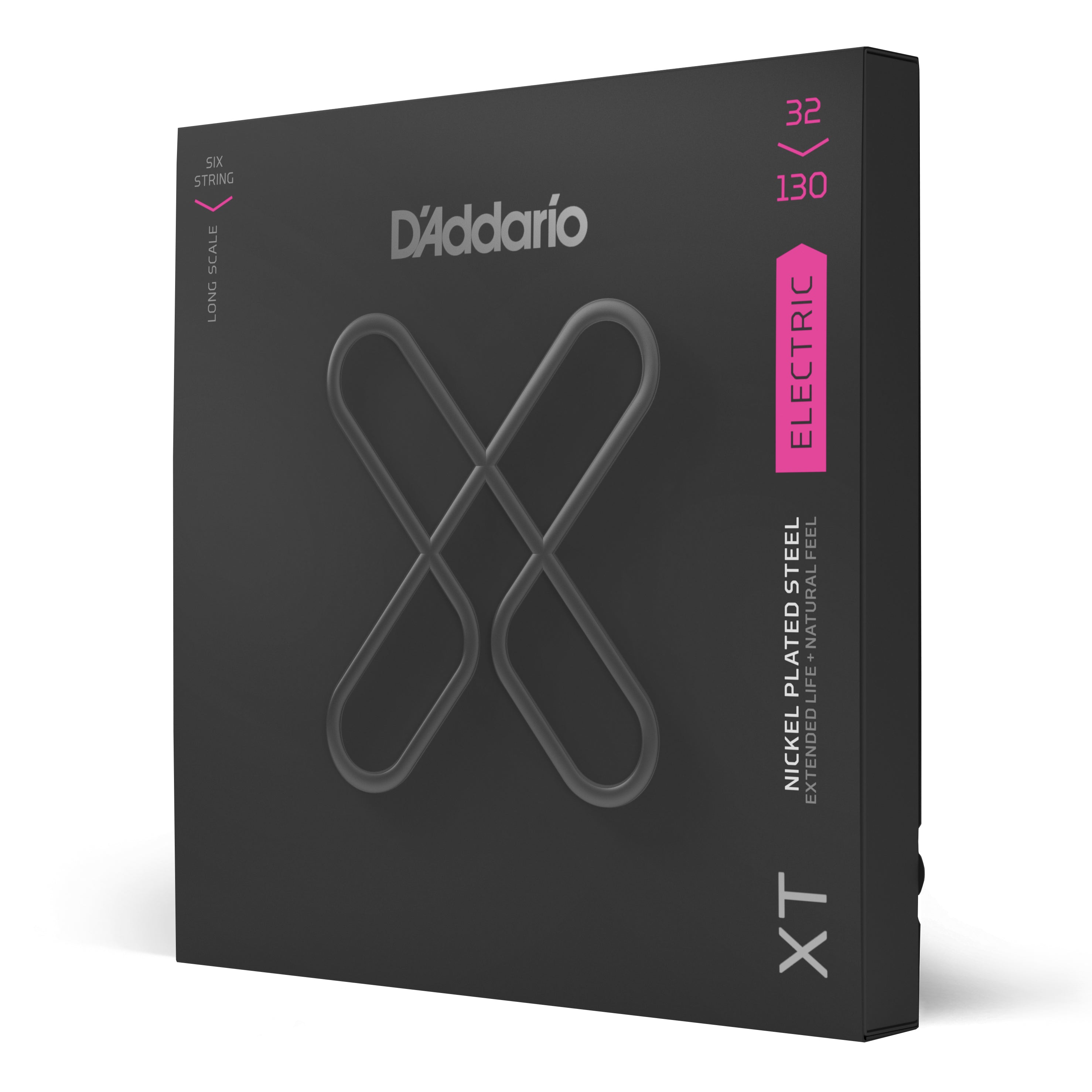 D'Addario XT Nickel Wound 32-130 6-String Bass Guitar Strings, Long Scale