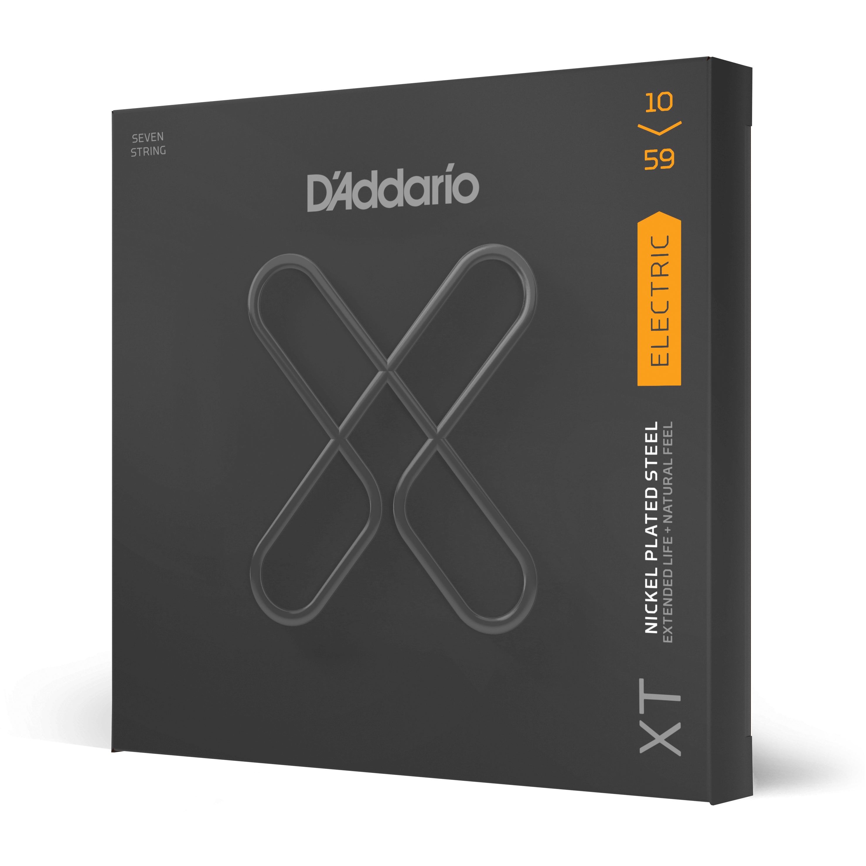 D'Addario XT Nickel 10-59 7-String Electric Guitar Strings, Regular