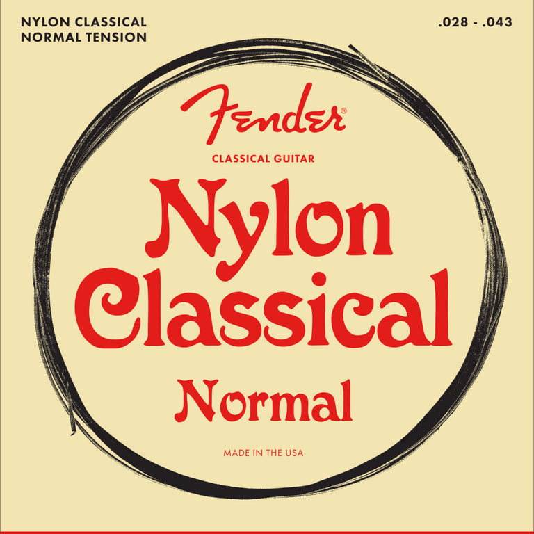 Fender Nylon Classical Nylon Clear/Silver 100 Guitar Strings