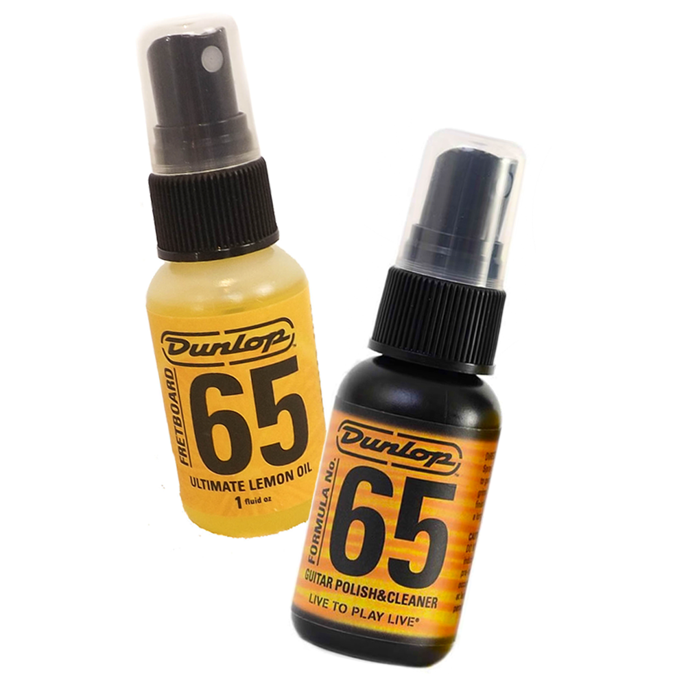 Jim Dunlop Formula No. 65 Mini Care Bundle, Lemon Oil & Polish