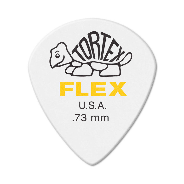Jim Dunlop Tortex Flex Jazz III XL .73mm Guitar Plectrums, 12-Pack