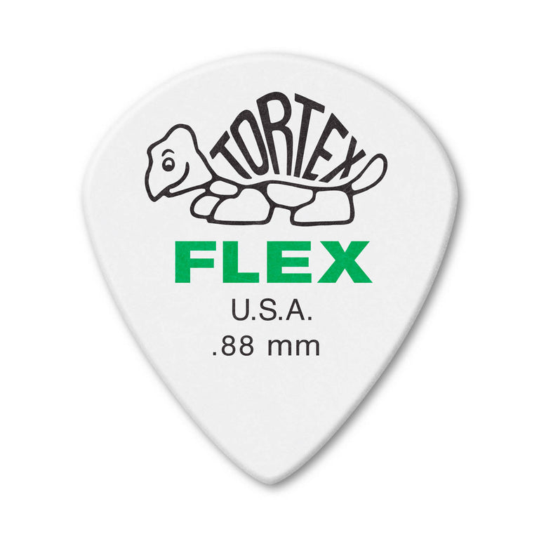 Jim Dunlop Tortex Flex Jazz III XL .88mm Guitar Plectrums, 12-Pack