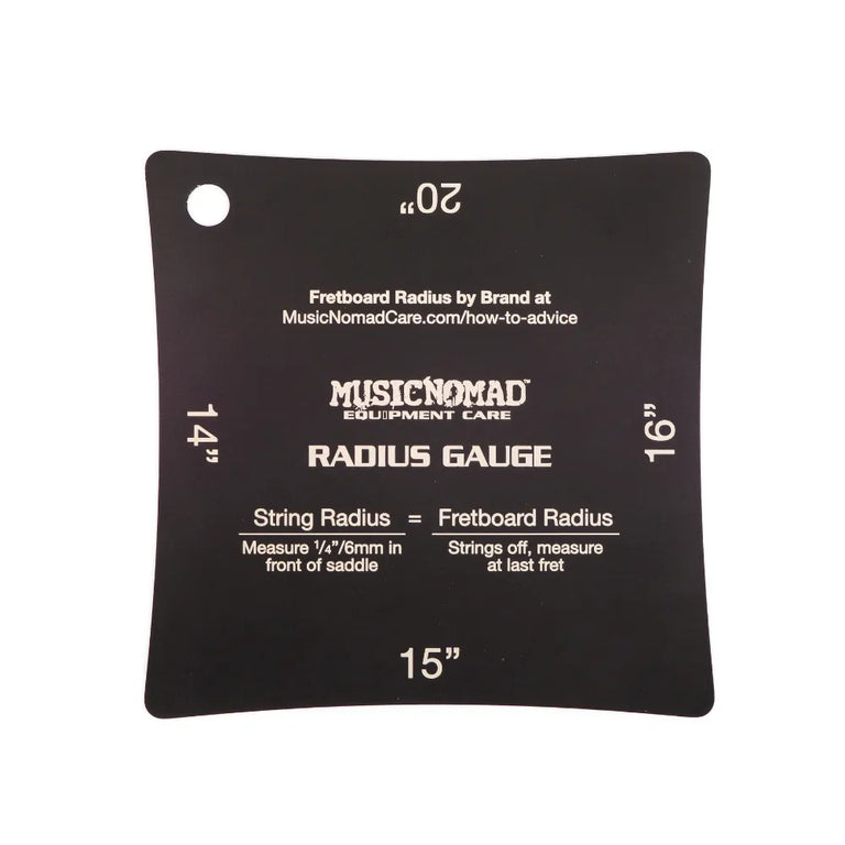 Music Nomad Precision Fretboard Radius Gauges, 2-Pack