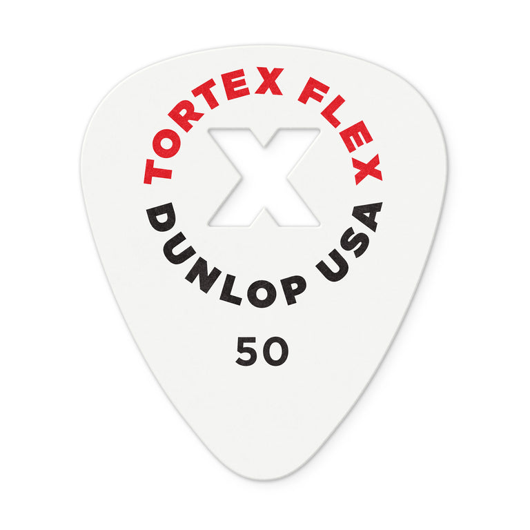 Jim Dunlop TORTEX FLEX X .50mm Guitar Plectrum, 12-Pack