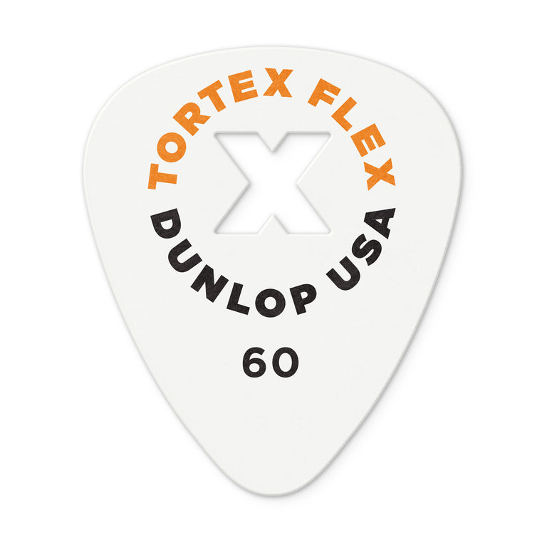 Jim Dunlop TORTEX FLEX X .60mm Guitar Plectrum, 12-Pack