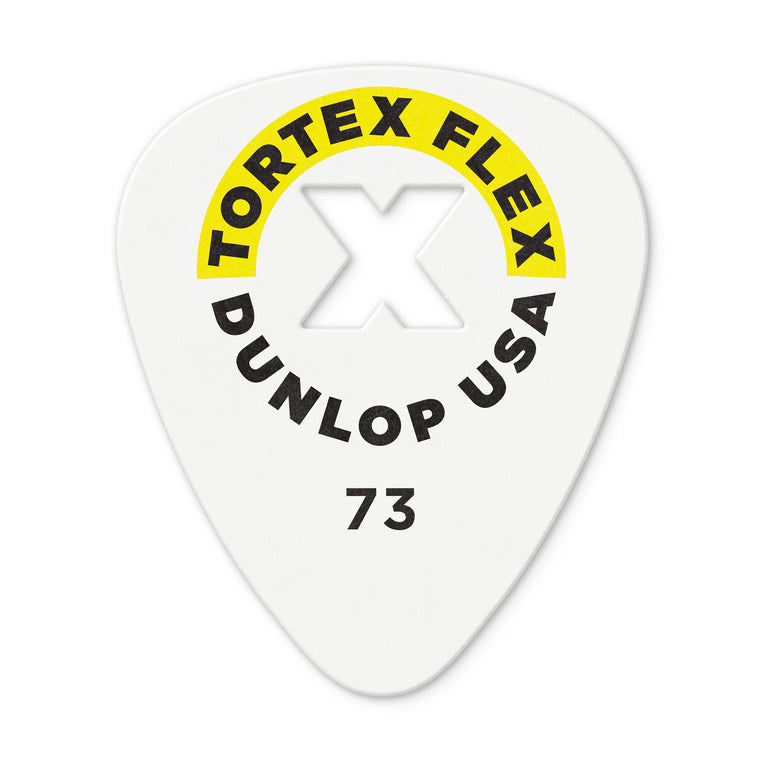 Jim Dunlop TORTEX FLEX X .73mm Guitar Plectrum, 12-Pack