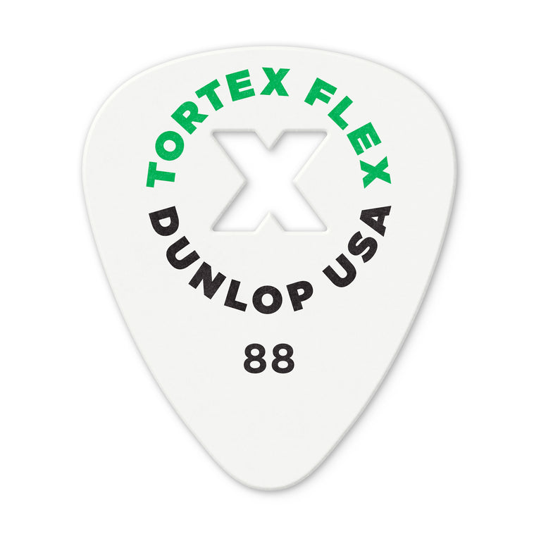 Jim Dunlop TORTEX FLEX X .88mm Guitar Plectrum, 12-Pack