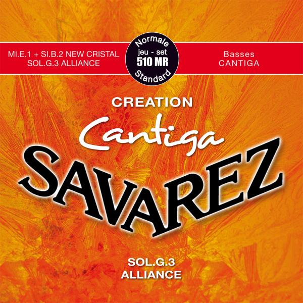 Savarez 510MR Creation Cantiga Classical Guitar Strings, Normal Tension