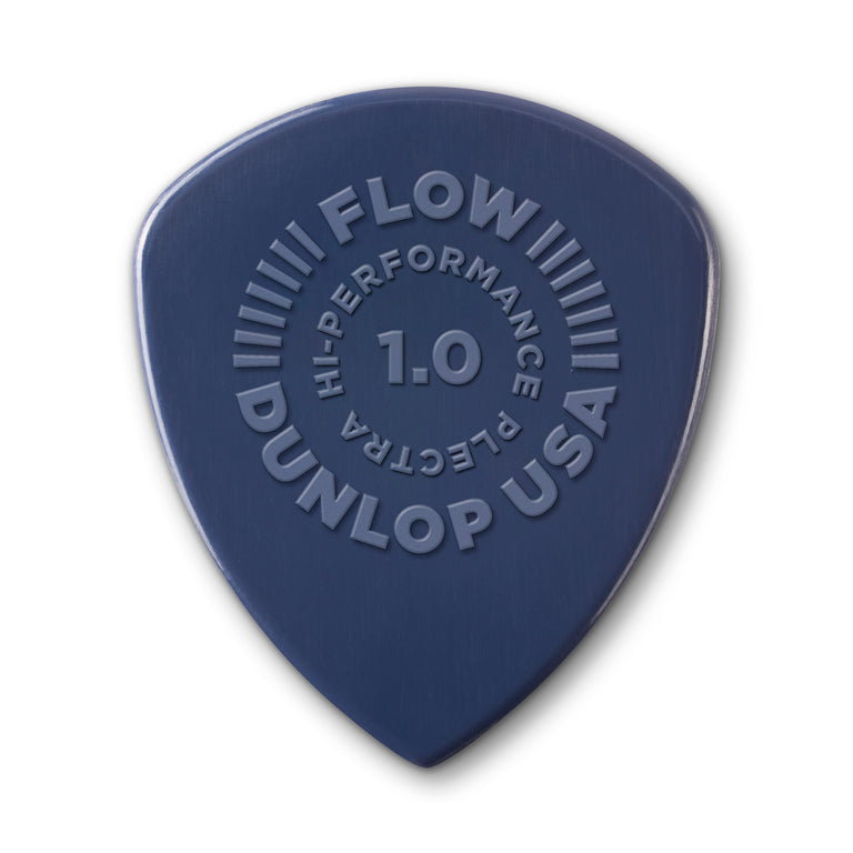 Jim Dunlop FLOW Nylon 1.00mm Guitar Plectrum, 12-Pack