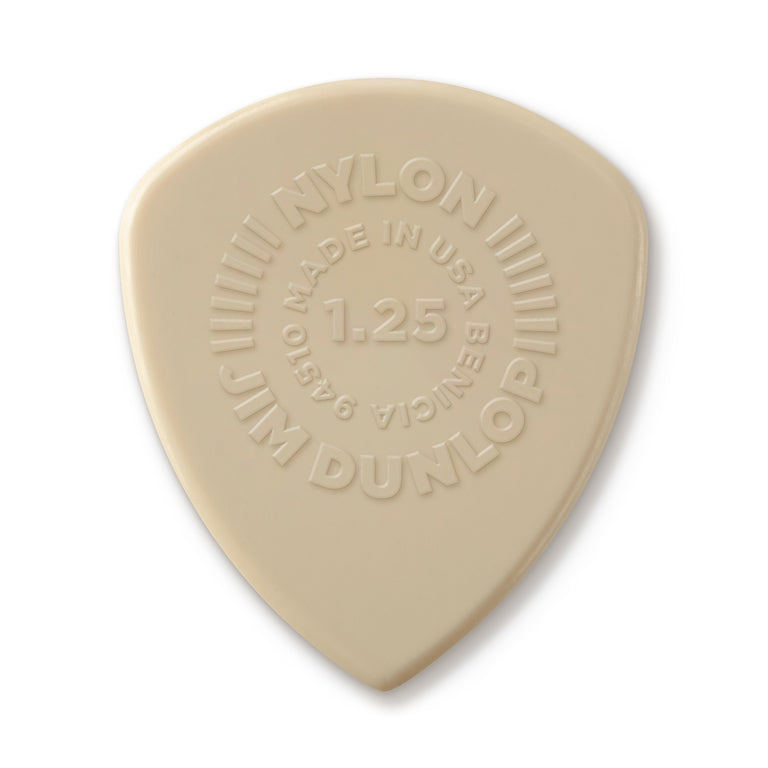Jim Dunlop FLOW Nylon 1.25mm Guitar Plectrum, 12-Pack