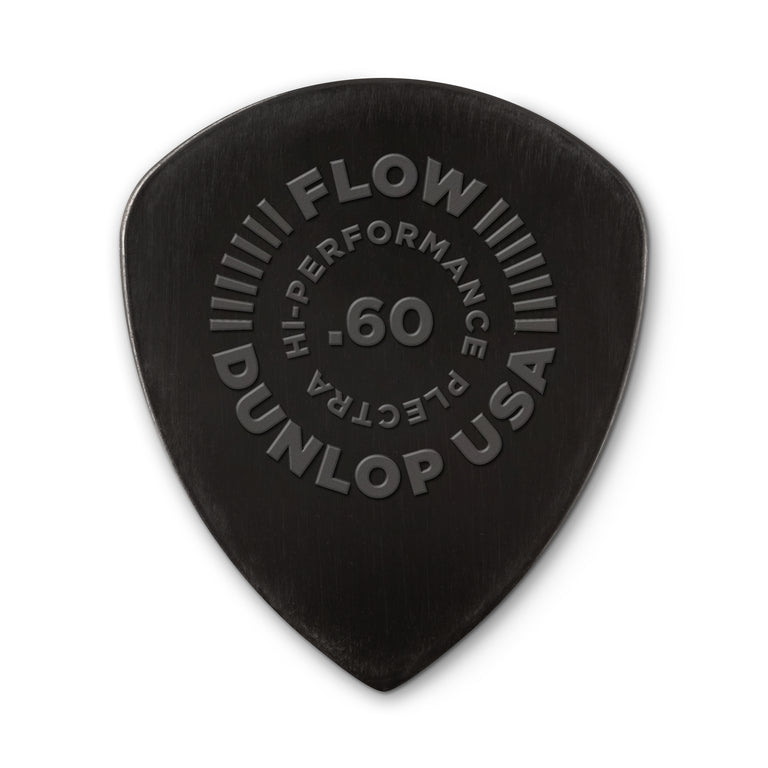 Jim Dunlop FLOW Nylon 0.60mm Guitar Plectrum, 12-Pack