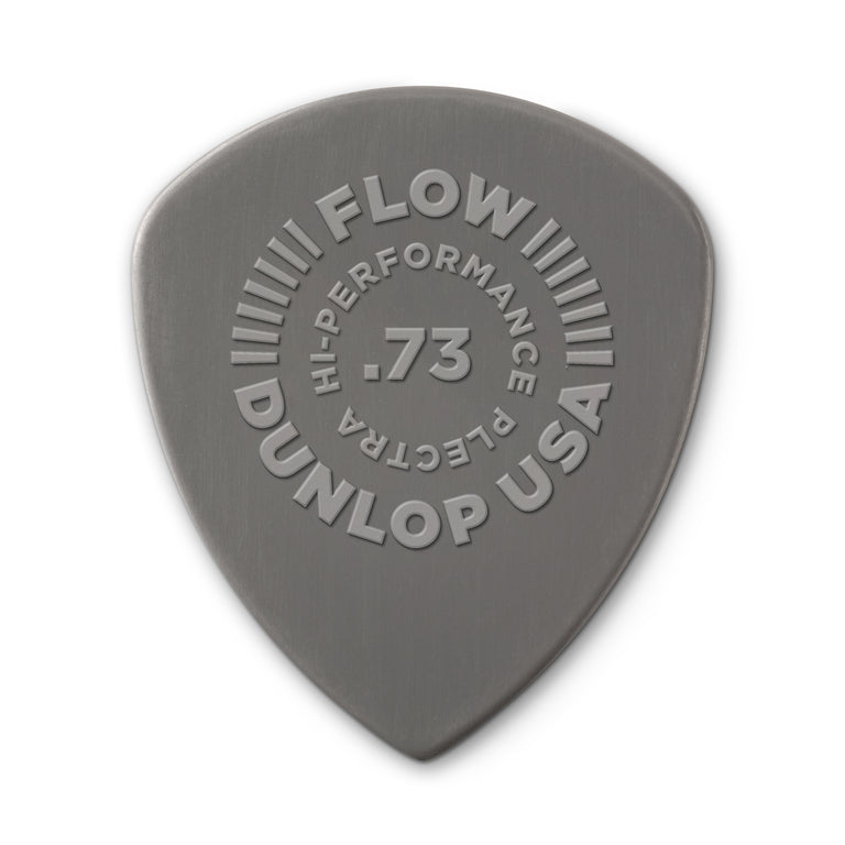 Jim Dunlop FLOW Nylon 0.73mm Guitar Plectrum, 12-Pack