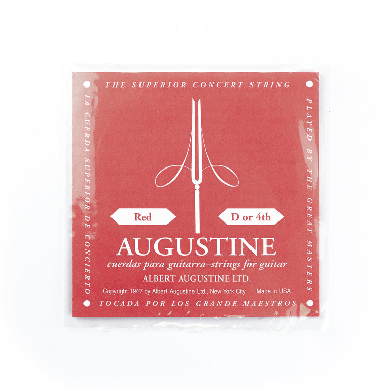Augustine Classic/Red Silver-Wound D-4th (.029