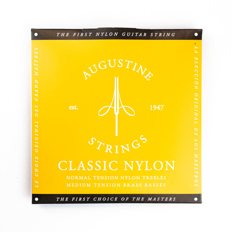 Augustine Classic/Gold Classical Guitar Strings, Regular Trebles / Low Tension Basses
