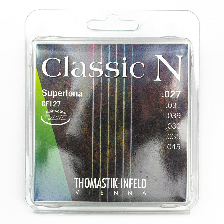 Thomastik-Infeld CF127 Chrome Flat Wound Classical Guitar Strings, Light Tension
