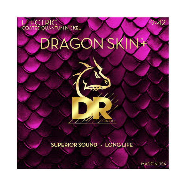DR DRAGON SKIN+ Coated Nickel 9-42 Electric Guitar Strings