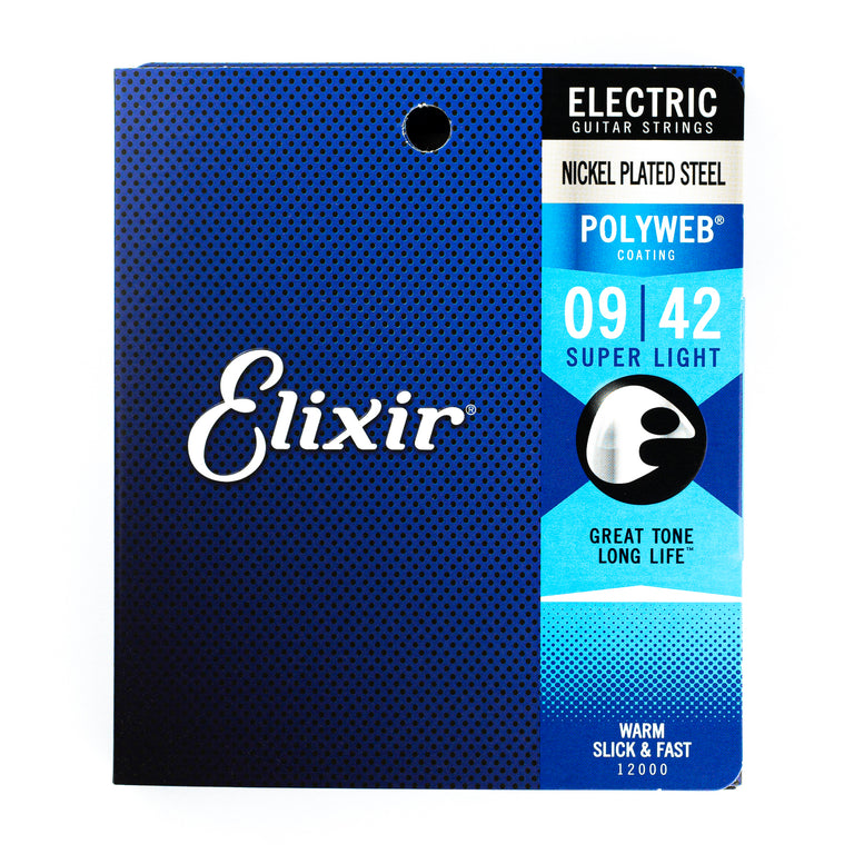 Elixir Polyweb Nickel Wound 9-42 Electric Guitar Strings [12000]