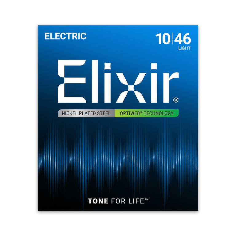 Elixir Optiweb Nickel Wound 10-46 Electric Guitar Strings [19052]