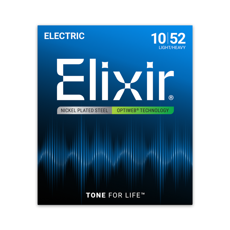 Elixir Optiweb Nickel Wound 10-52 Electric Guitar Strings [19077]