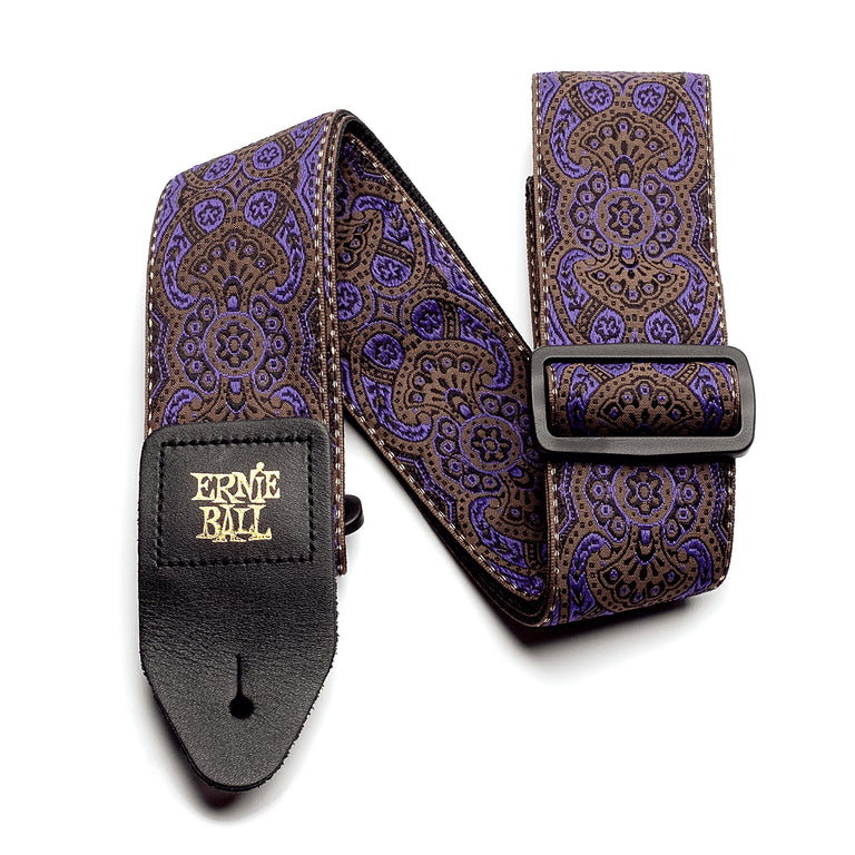 Ernie Ball Purple Paisley Jacquard Guitar Strap
