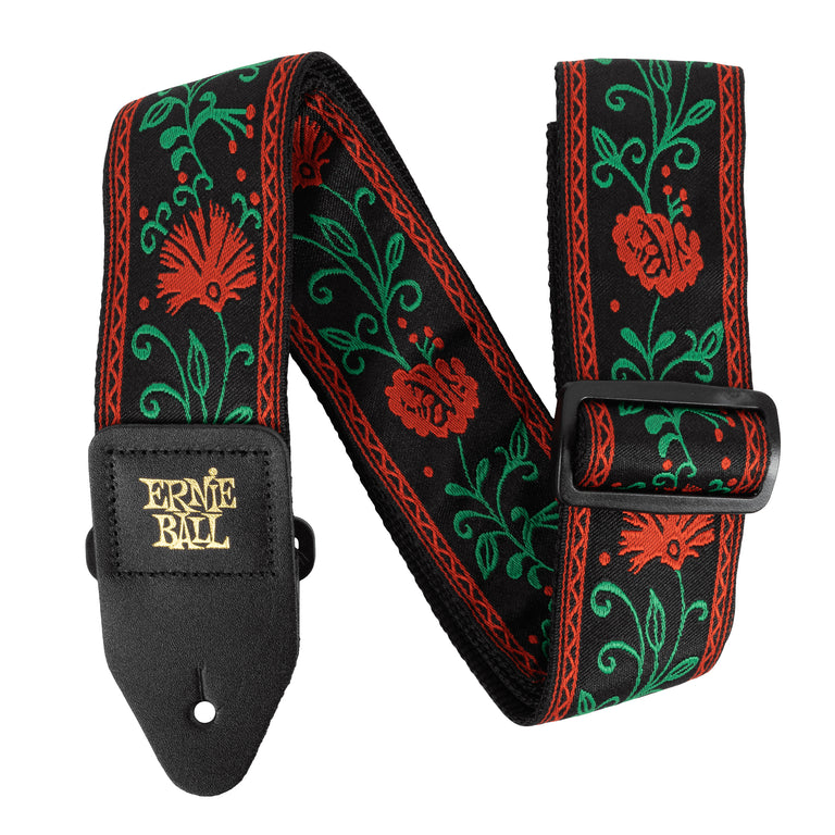 Ernie Ball Western Rose Jacquard Guitar Strap
