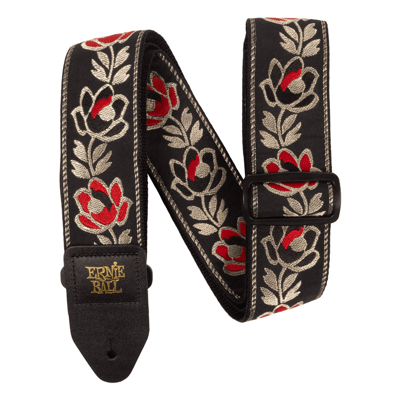 Ernie Ball Noble Rose Jacquard Guitar Strap