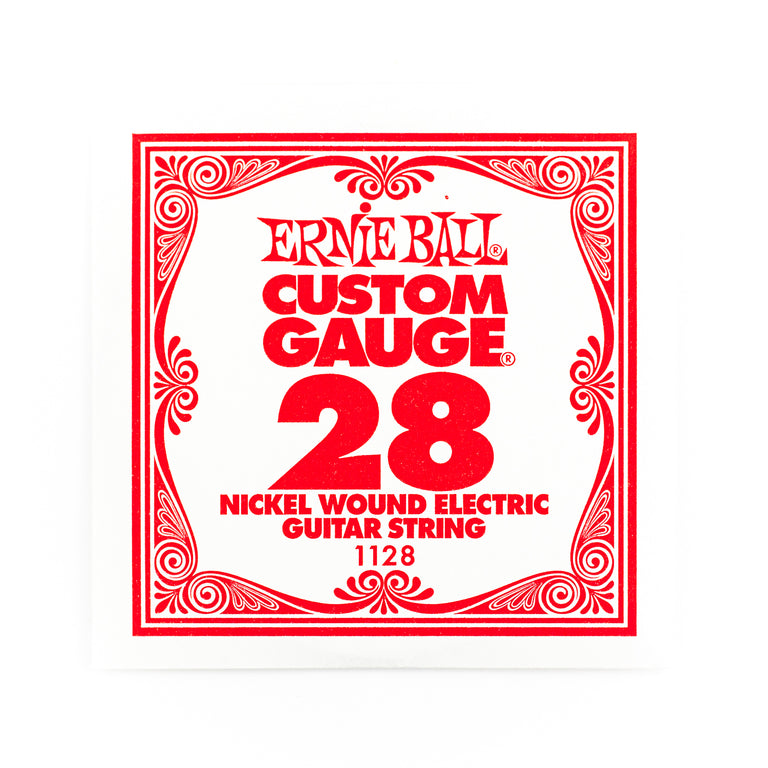Ernie Ball Nickel Wound .028w Electric Guitar Single String