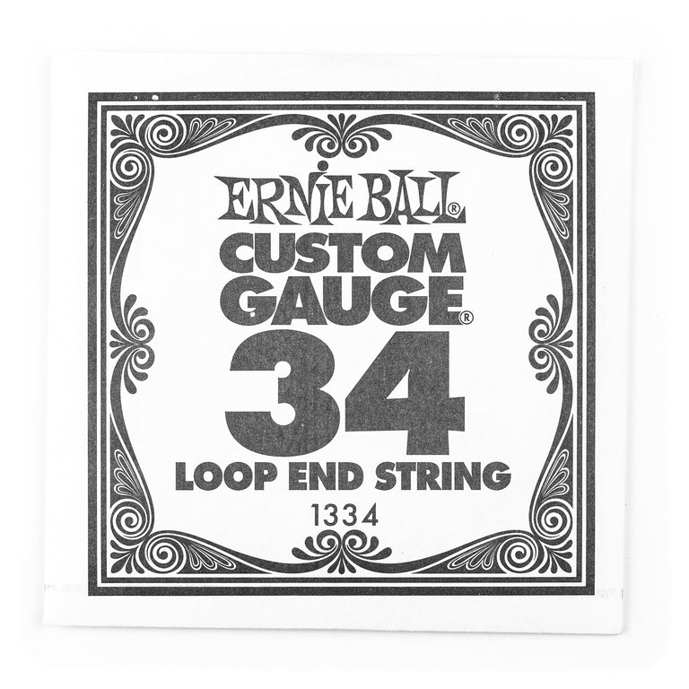 Ernie Ball Loop-End Nickel Wound .034w Single Instrument String