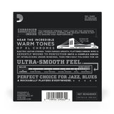 D'Addario ECG24 Chromes Flatwound 11-50 Electric Guitar Strings, 3-Pack