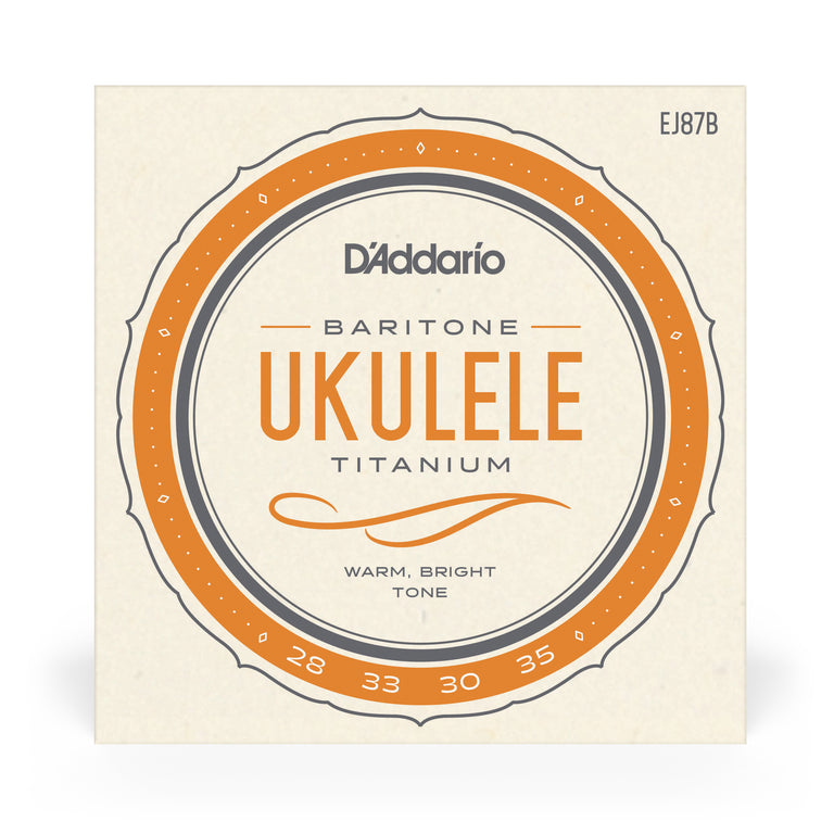 D'Addario EJ87B T2 Titanium Baritone Ukulele DGBE Strings