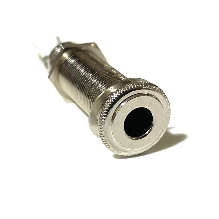 Switchcraft 152B Stereo Jack Socket, Long Threaded, Nickel